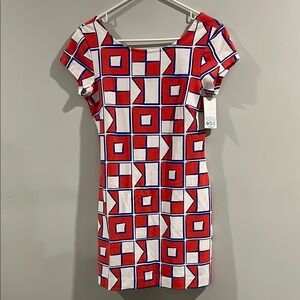 MAHI GOLD Addie Dress in USA Summer Red, Size S (NWT)